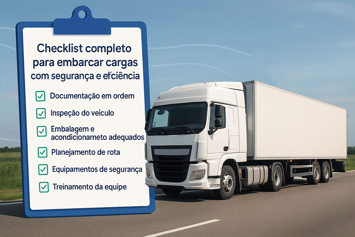 Checklist completo para embarcar cargas com segurança e eficiência