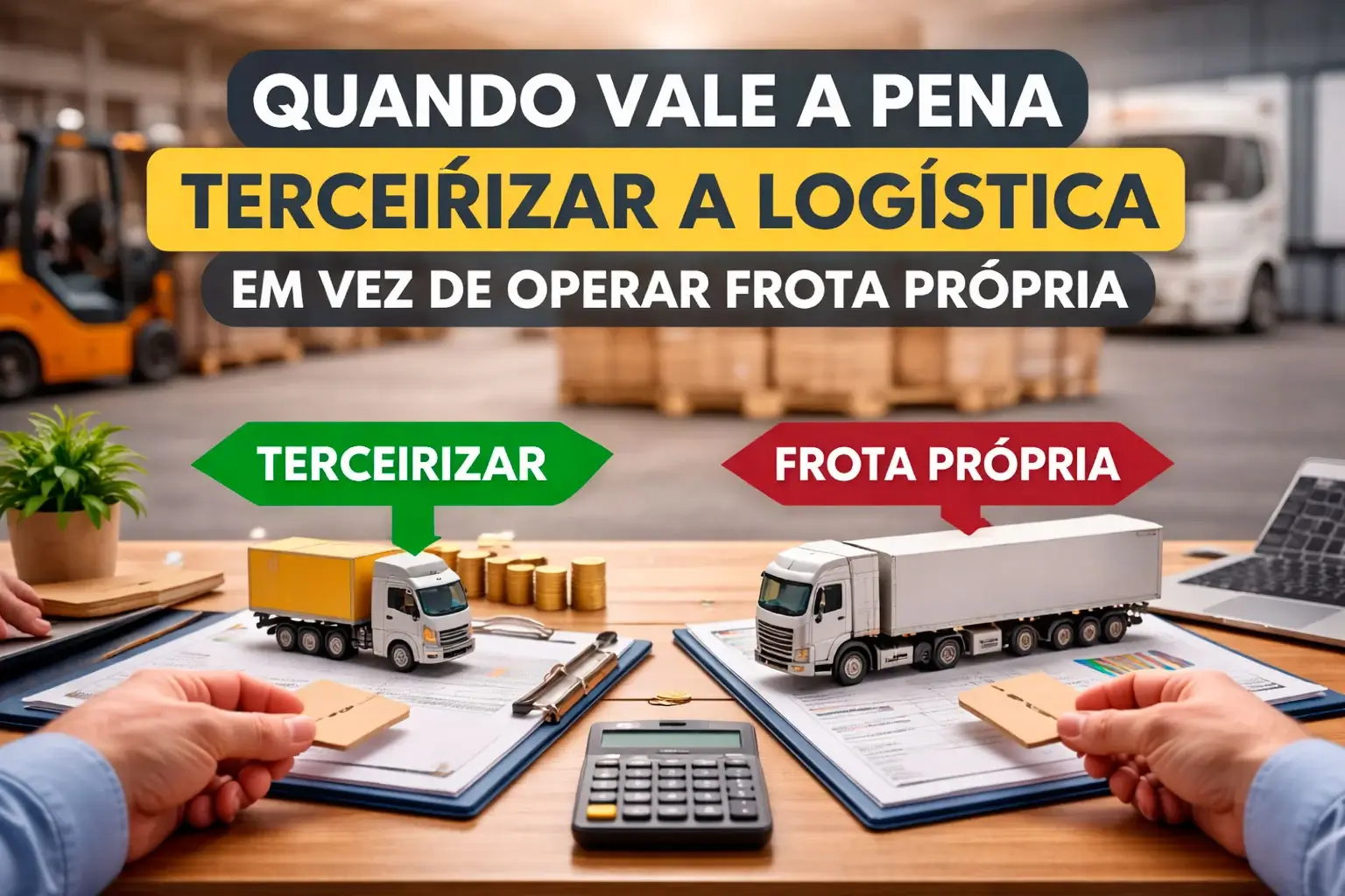 Quando vale a pena terceirizar a logística em vez de operar frota própria